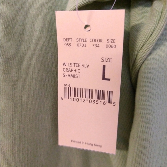 Eddie Bauer Long Sleeve  Graphic Seamist Tee Shirt NWT Large - Picture 6 of 6